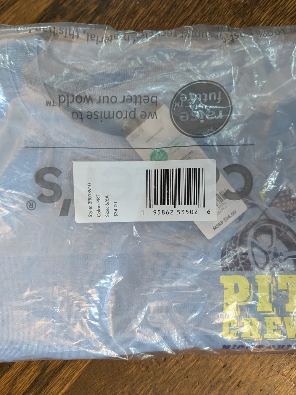 NWT Carter’s Race Car Pit Crew Pajamas Size 6/6A Blue 2-Piece
